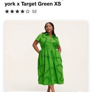 Kate Spade Green Pleated Midi Dress with Notched Collar